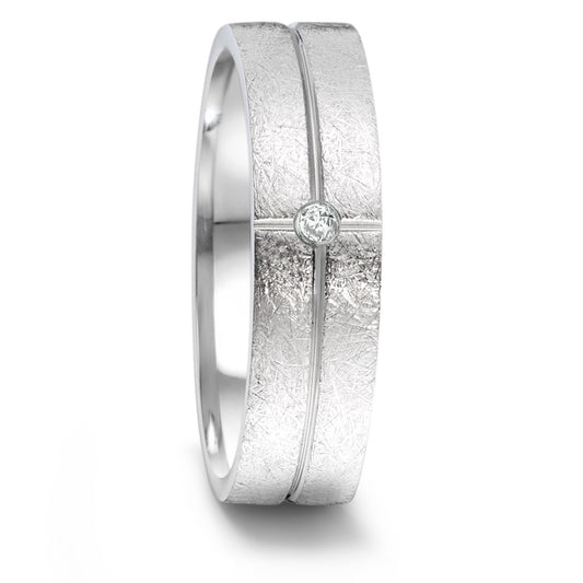 obrączka partnerska stal nierdzewna Diament 0.02 ct, tw-si