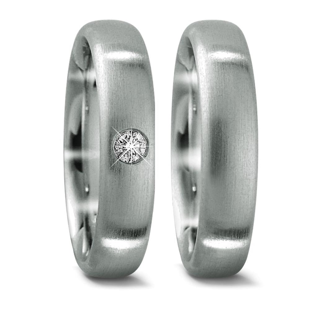 obrączka partnerska platyna 950 Diament 0.05 ct, tw-if