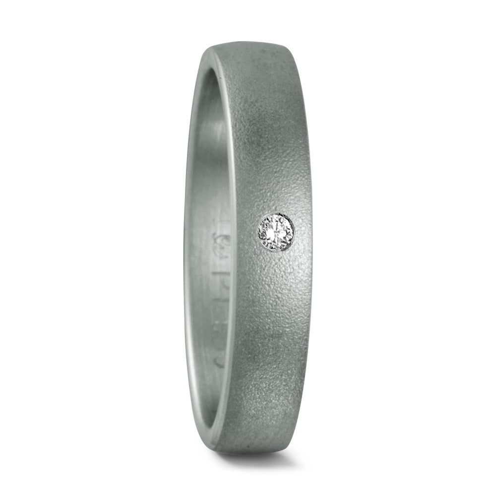 obrączka partnerska platyna 950 Diament 0.02 ct, w-si