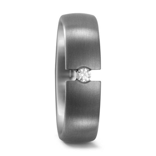 obrączka partnerska tytan Diament 0.05 ct, w-si