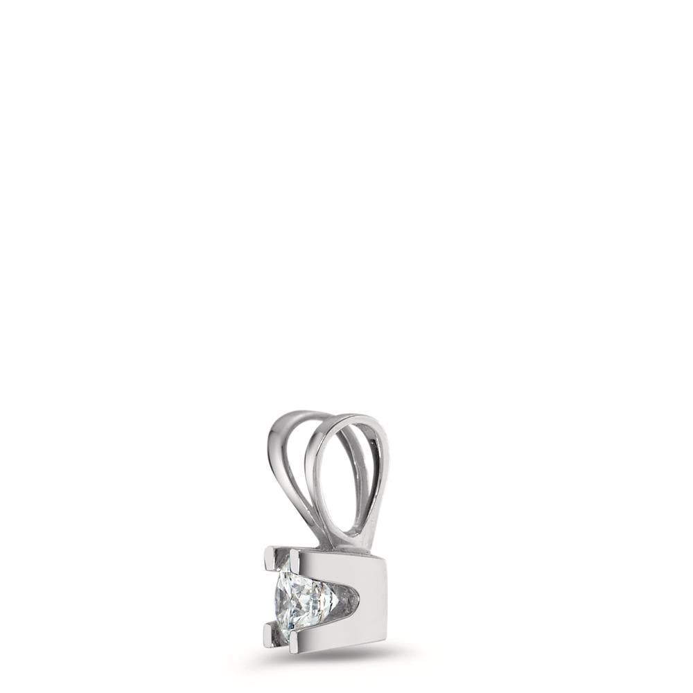 wisiorek złoto białe 750/18 K Diament 0.15 ct, w-si