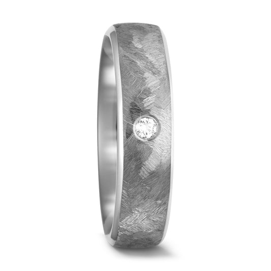 obrączka partnerska tytan Diament 0.05 ct, w-si