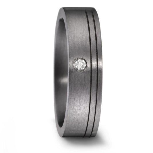 obrączka partnerska tantal 999 Diament 0.03 ct, w-si