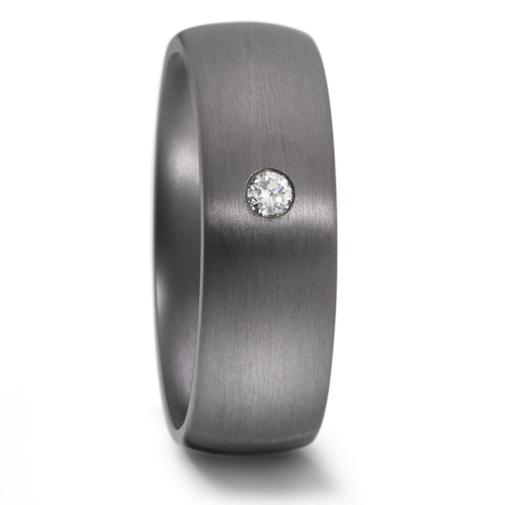 obrączka partnerska tantal 999 Diament 0.05 ct, w-si