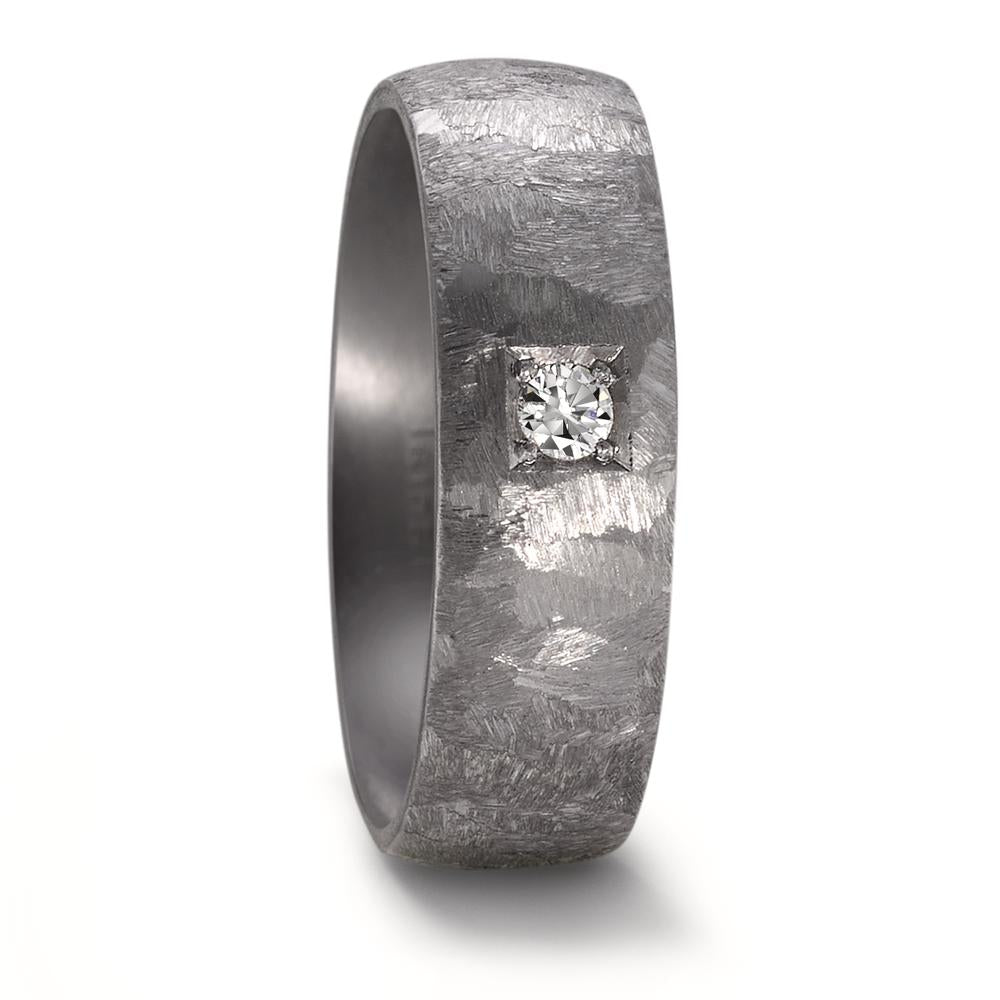 obrączka partnerska tantal 999 Diament 0.05 ct, w-si