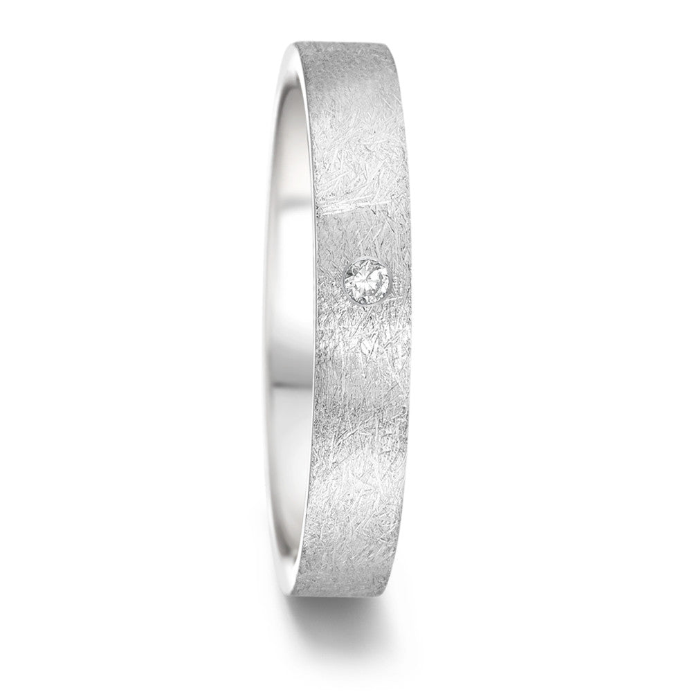 obrączka partnerska stal nierdzewna Diament 0.02 ct, tw-si