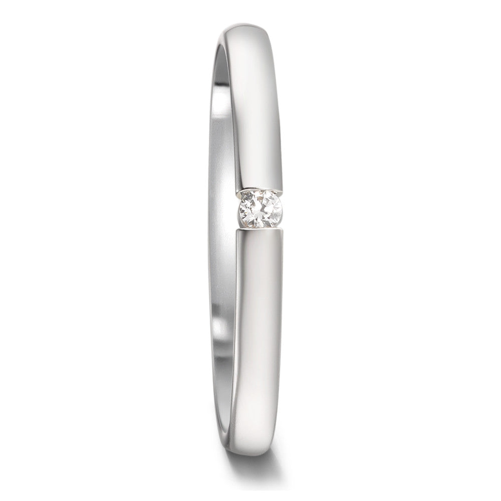 obrączka partnerska platyna 950 Diament 0.04 ct, tw-vsi