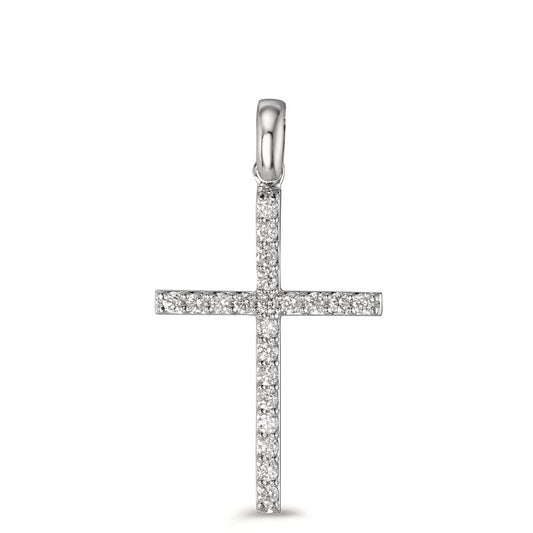 wisiorek złoto białe 750/18 K Diament 0.21 ct, 21 kamienie, w-si