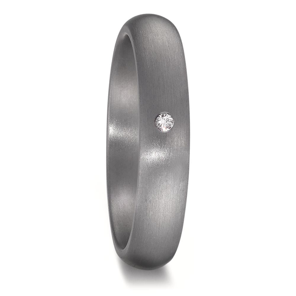 obrączka partnerska tantal 999 Diament 0.025 ct, w-si