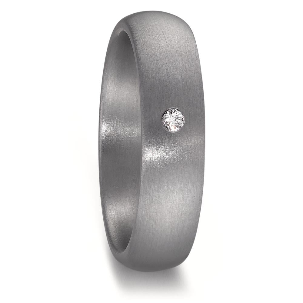 obrączka partnerska tantal 999 Diament 0.04 ct, w-si