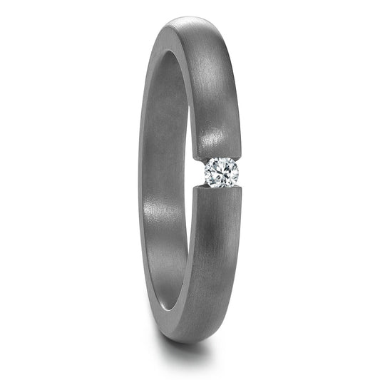 obrączka partnerska tantal 999 Diament 0.05 ct, w-si