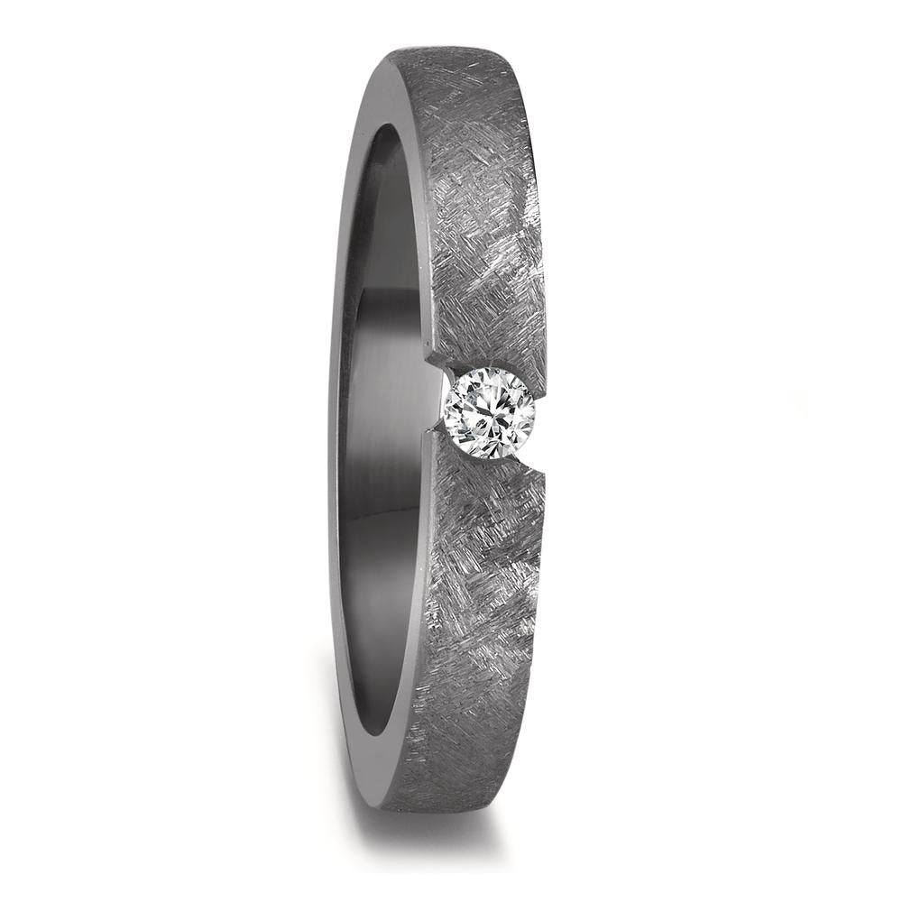 obrączka partnerska tantal 999 Diament 0.05 ct, w-si