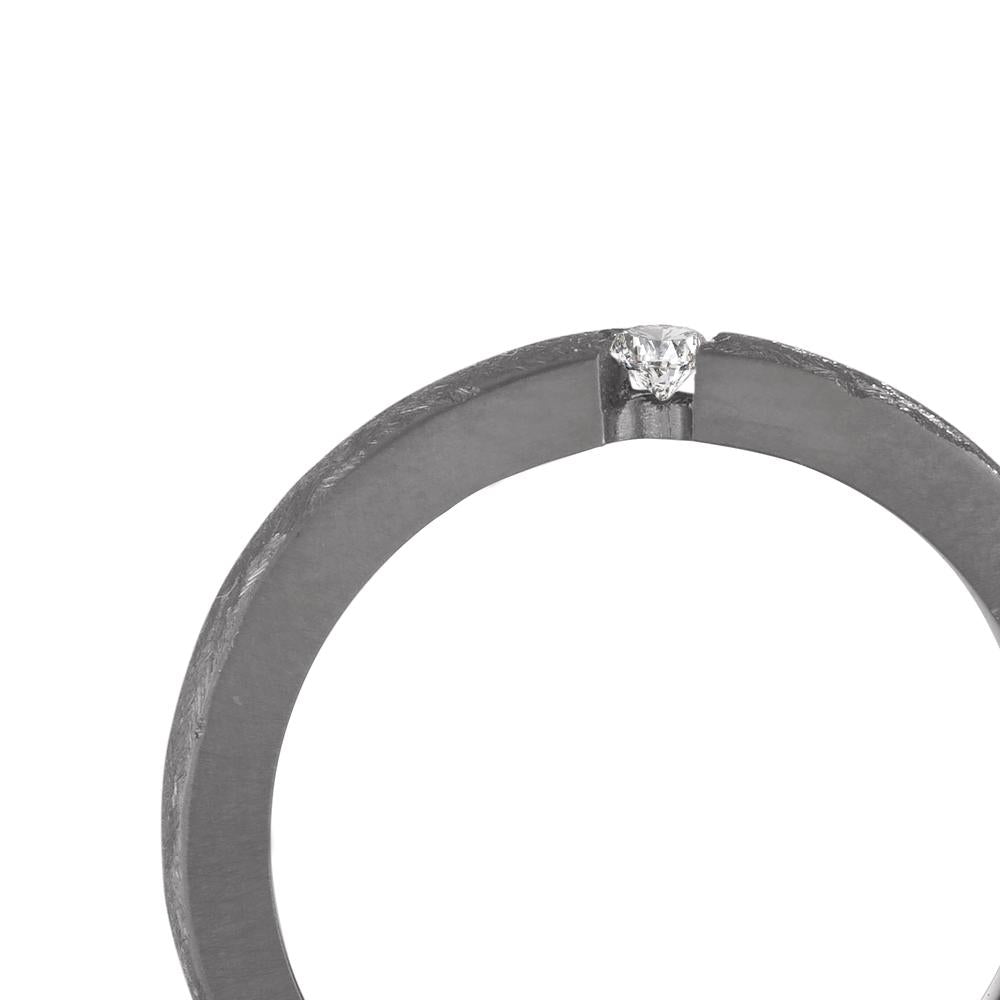 obrączka partnerska tantal 999 Diament 0.05 ct, w-si