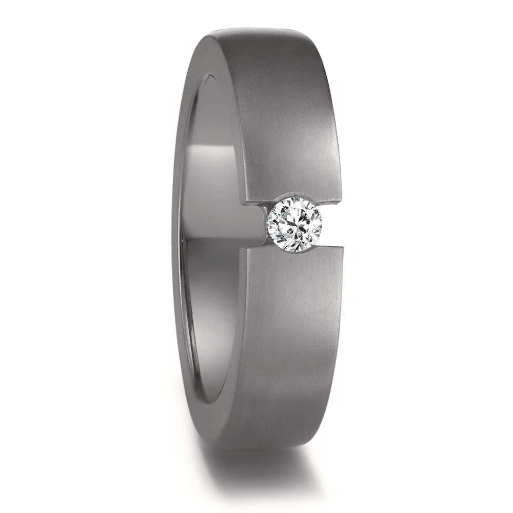 obrączka partnerska tantal 999 Diament 0.08 ct, w-si