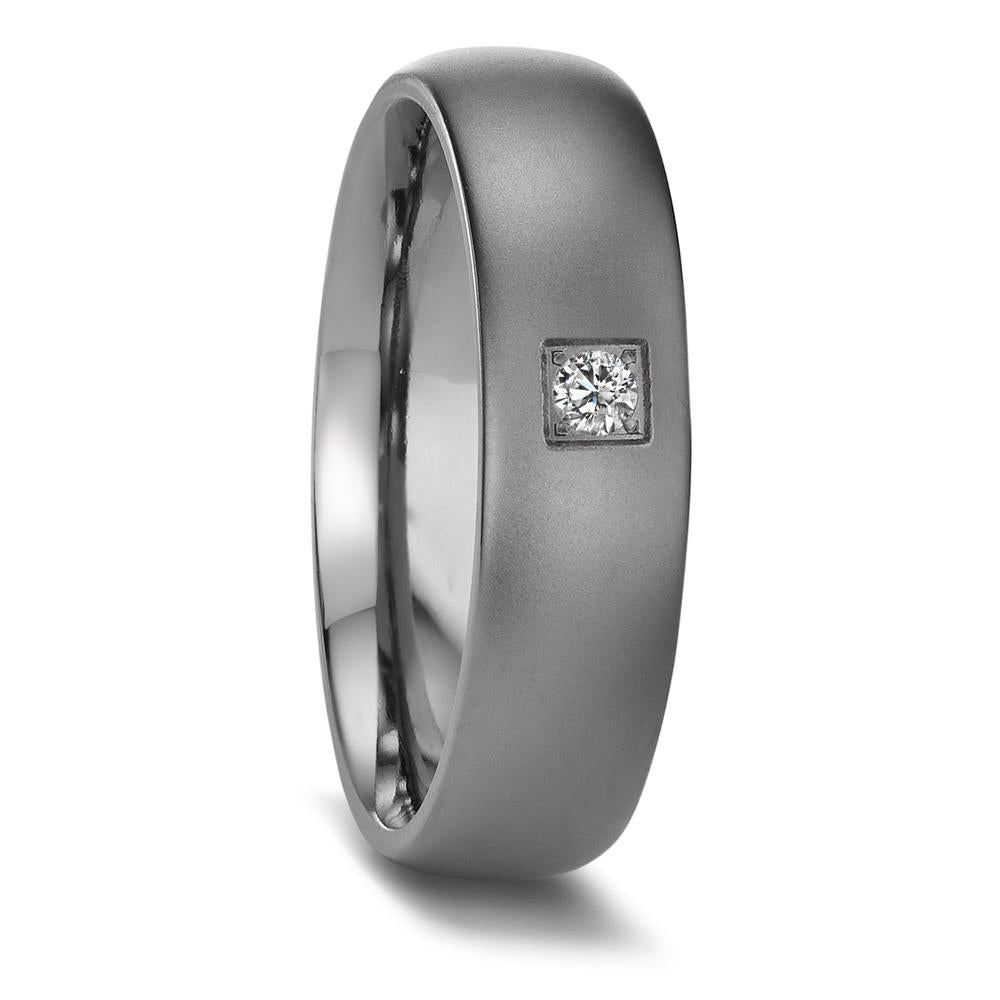 obrączka partnerska tantal 999 Diament 0.05 ct, w-si