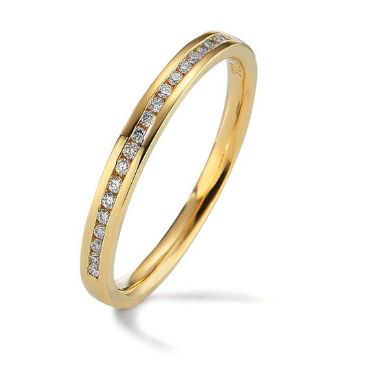 pierścionek pamięci złoto żółte 750/18 K Diament 0.09 ct, 19 kamienie, w-si