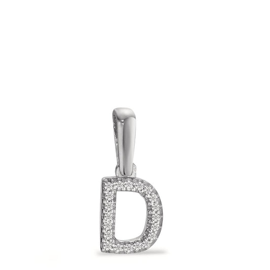 wisiorek złoto białe 585/14 K Diament 0.03 ct, w-si