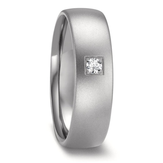 obrączka partnerska cyrkon Diament 0.05 ct, w-si