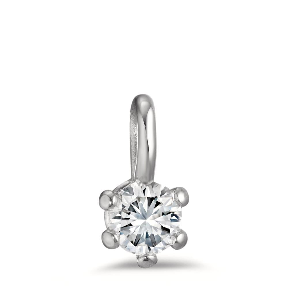 wisiorek platyna 950 Diament 0.50 ct, w-si, GIA Ø6 mm