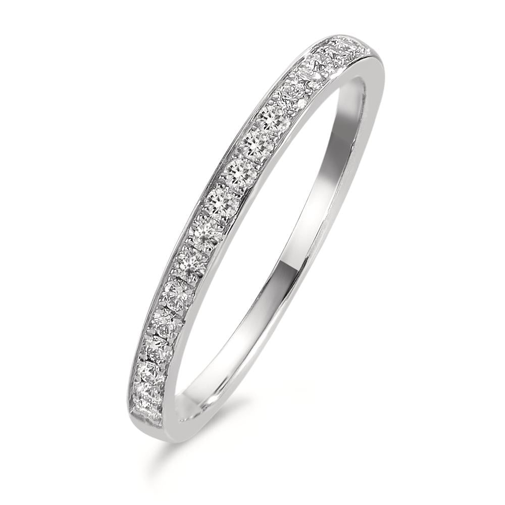 pierścionek pamięci platyna 950 Diament 0.20 ct, 17 kamienie, w-si