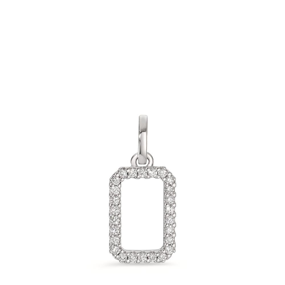 wisiorek złoto białe 750/18 K Diament 0.11 ct, w-si