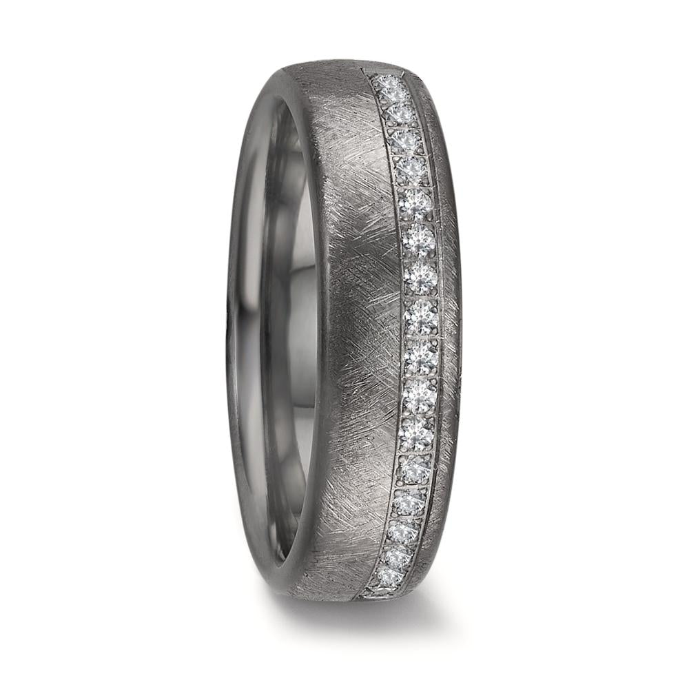 obrączka partnerska tantal 999 Diament 0.23 ct, 23 kamienie, w-si