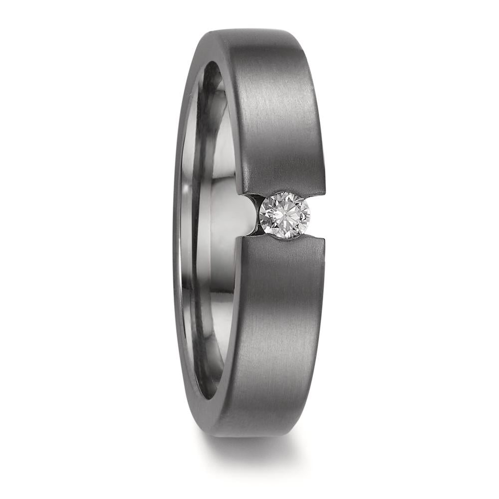 obrączka partnerska tantal 999 Diament 0.10 ct, w-si