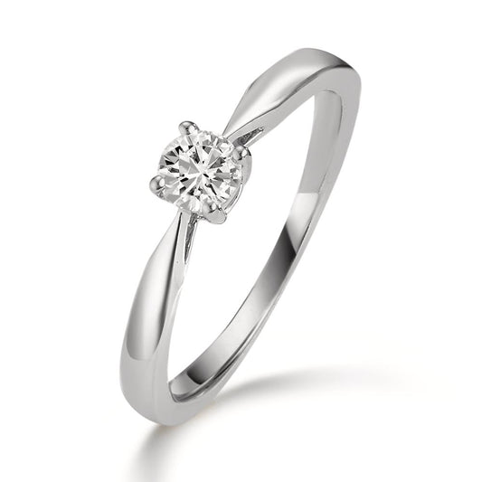 pierścionek solitär platyna 950 Diament 0.25 ct, w-si