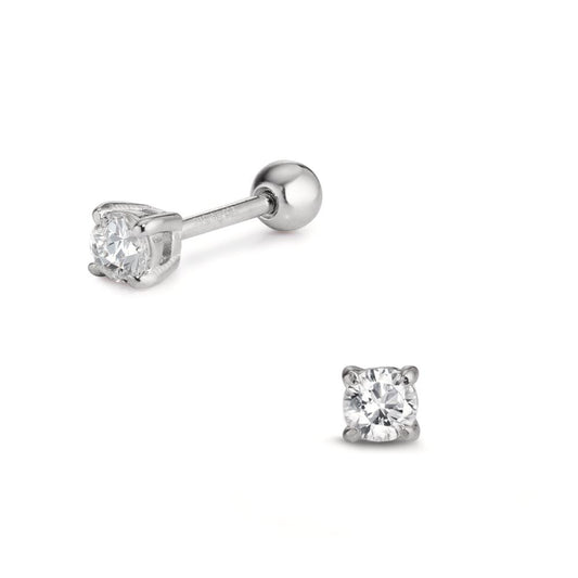 piercing srebro Cyrkonia rodowany Ø3 mm