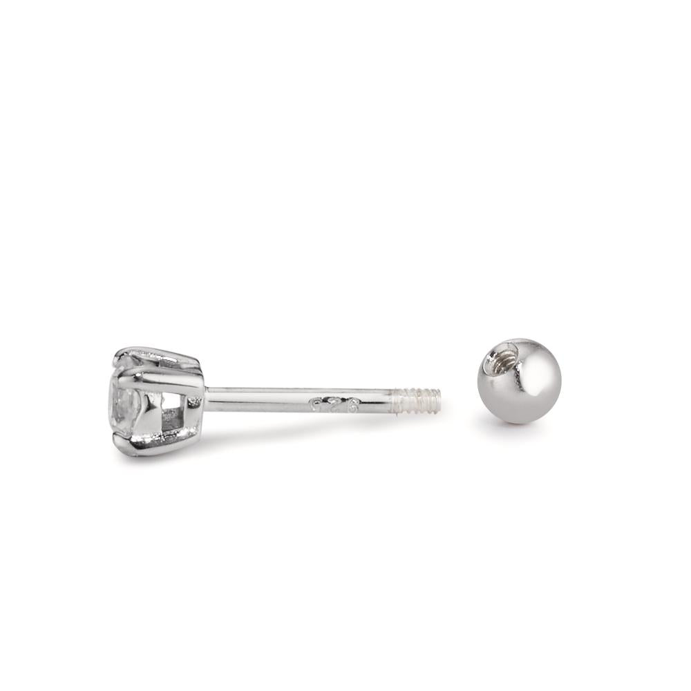 piercing srebro Cyrkonia rodowany Ø3 mm